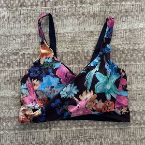 Studio By Capezio Size Medium multicolor floral print sports bra